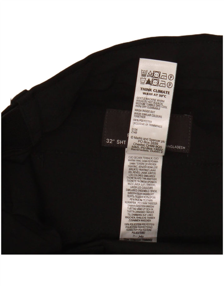 Marks & Spencer Herre Regular Fit Chinobukser W32 L29 Sort polyester