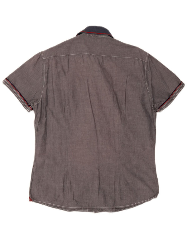 Trussardi Mens Short Sleeve Shirt XL Grey