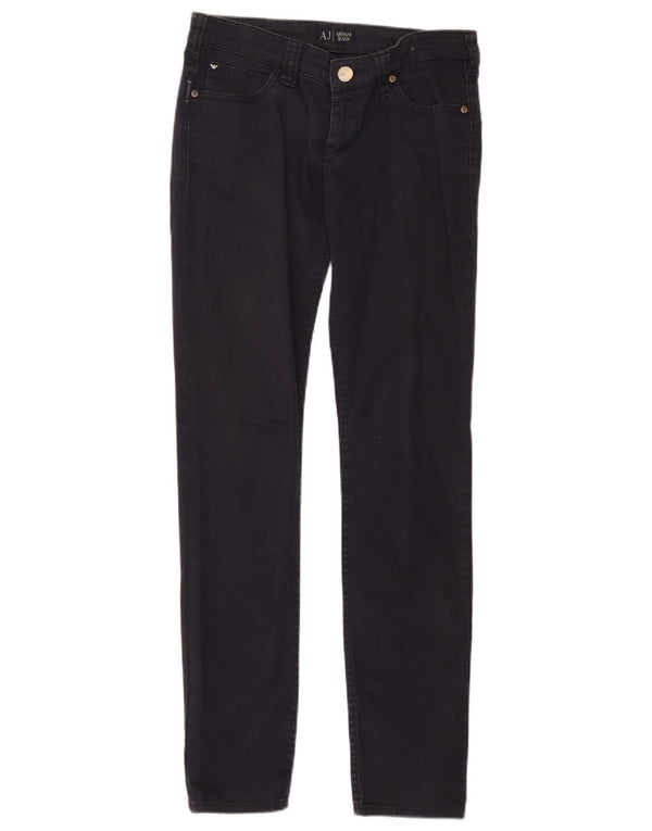 Armani Dame Slim Jeans W27 L30 Marineblå Bomuld