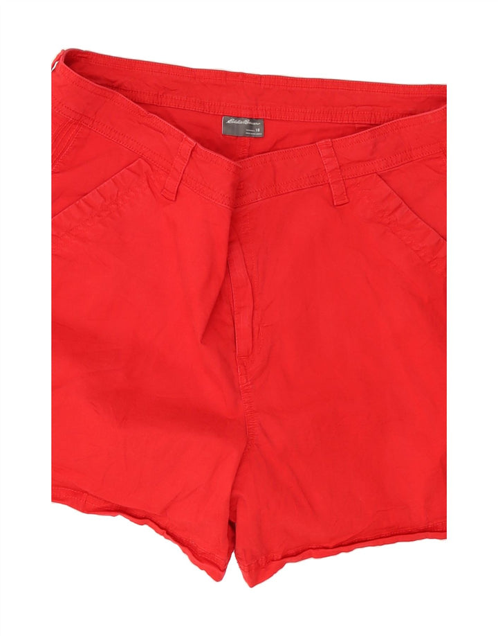 EDDIE BAUER Womens Chino Shorts US 18 2XL W38  Red Cotton Vintage Eddie Bauer and Second-Hand Eddie Bauer from Messina Hembry 
