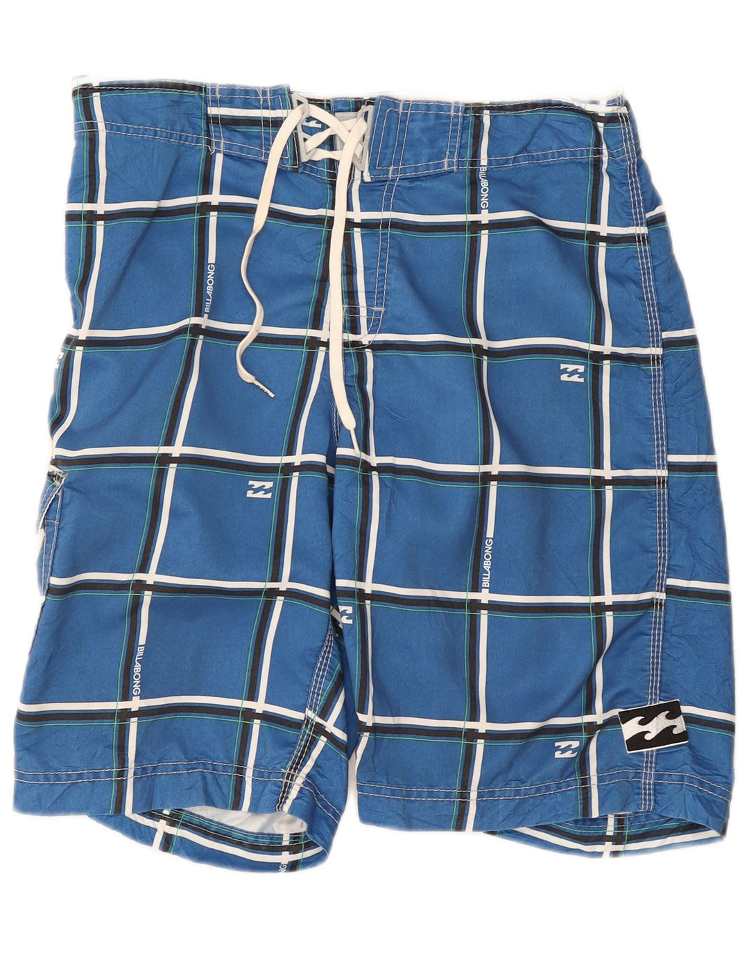 Billabong Badeshorts til mænd mellemblå ternet polyester