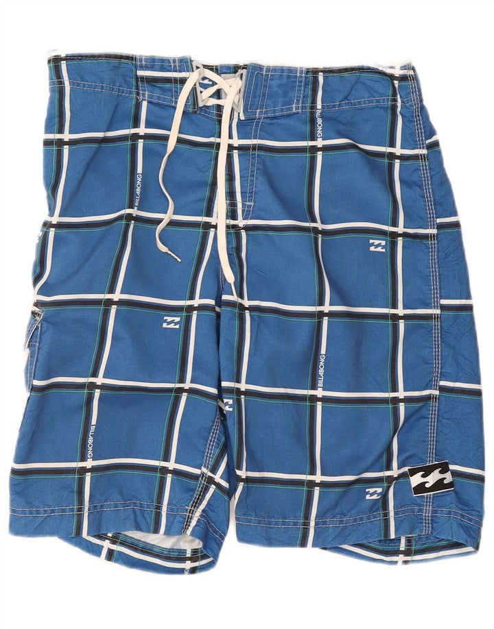 Billabong Badeshorts til mænd mellemblå ternet polyester