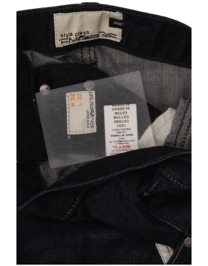 ENERGIE Straight jeans til mænd W38 L27 Marineblå bomuld