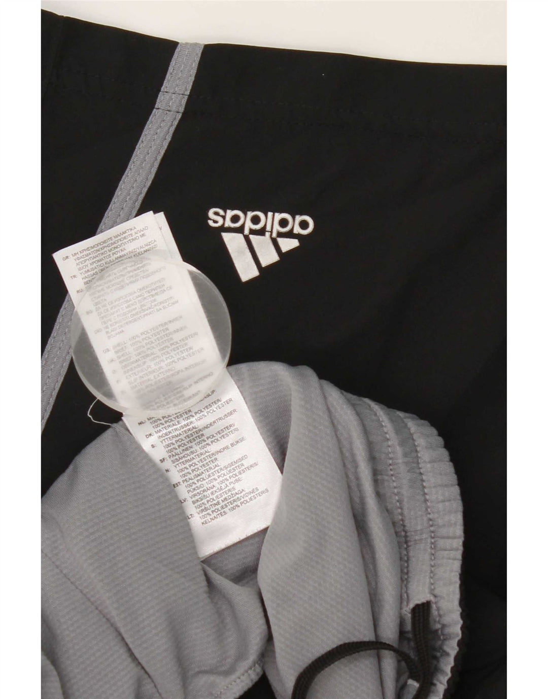 Adidas Sportsshorts til mænd, store sorte polyester
