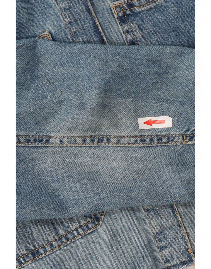 Zara Girls Crop Denimjakke 11-12 år Blå Bomuld