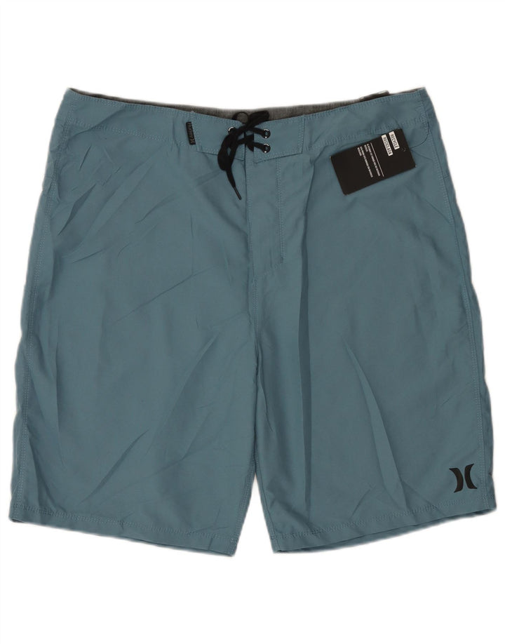 Hurley Badeshorts til mænd store blå polyester