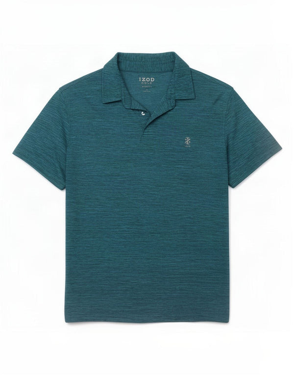 Izod Polo Shirt til mænd XL Blå Flecked Polyester