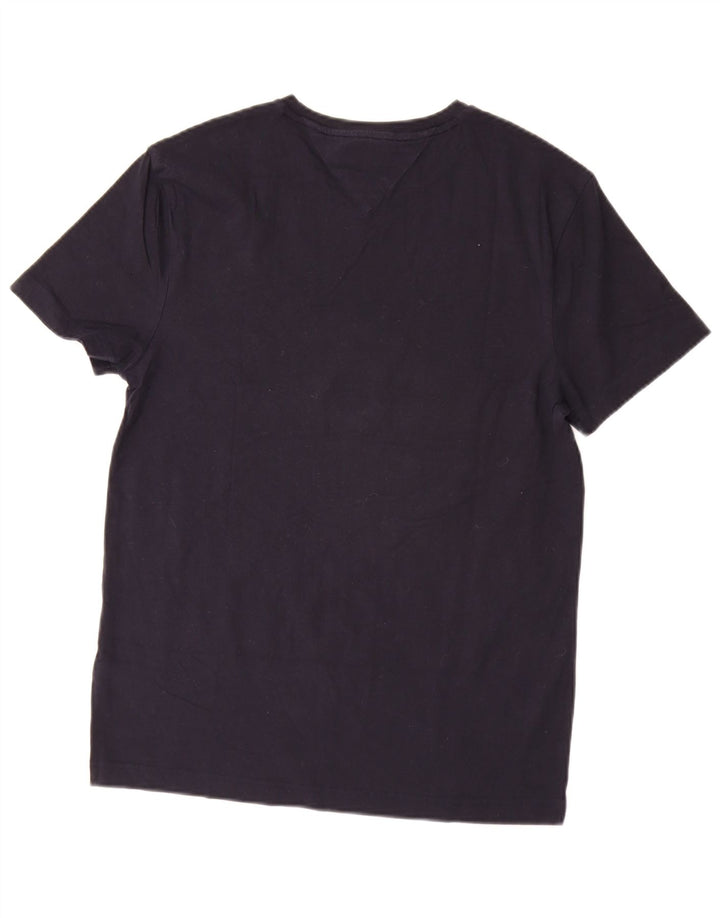 TOMMY HILFIGER Stretch Slim Fit T-shirt mænds top mellem marineblå bomuld