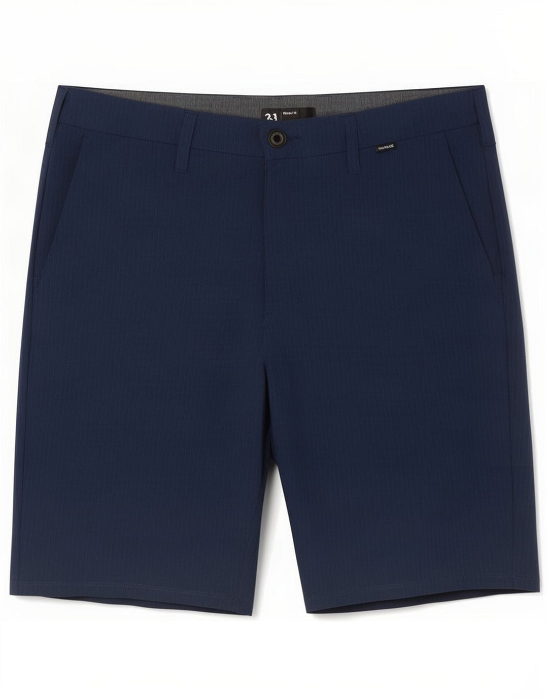 Hurley Herre Chino Shorts Medium W31 Marineblå stribet polyester