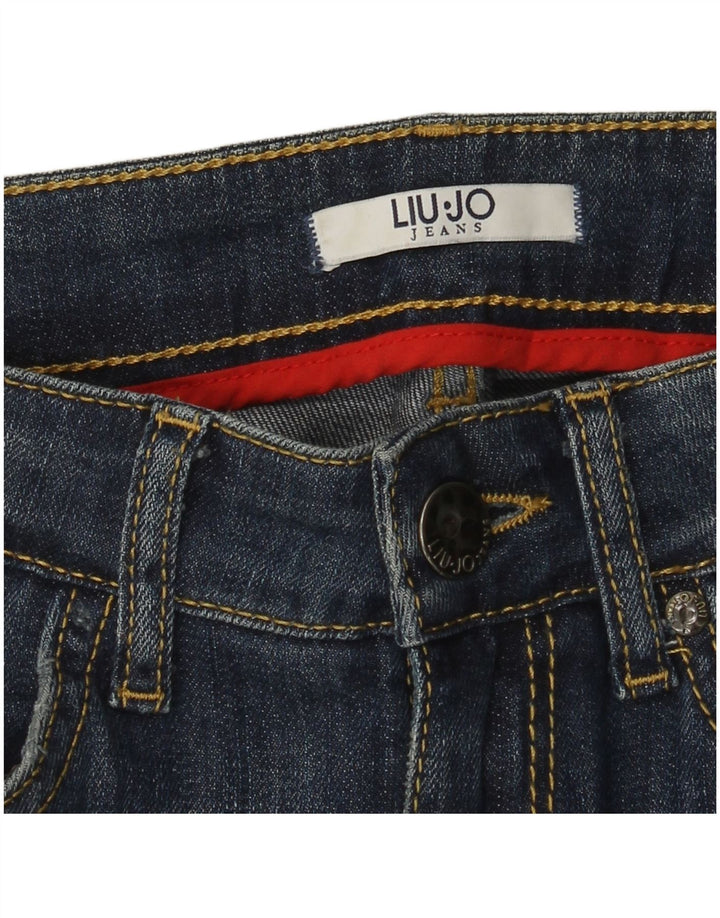 Liu Jo Dame Bootcut Jeans W28 L31 Marineblå