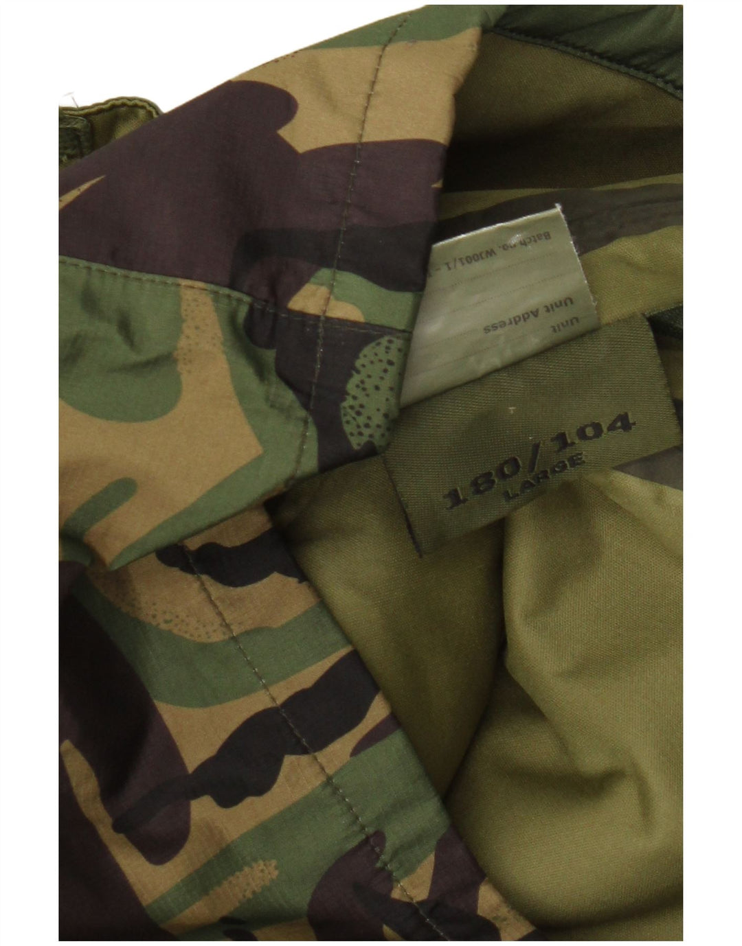 Vintage Herre Hooded Utility Jacket UK 40 Large Green Camouflage Polyester