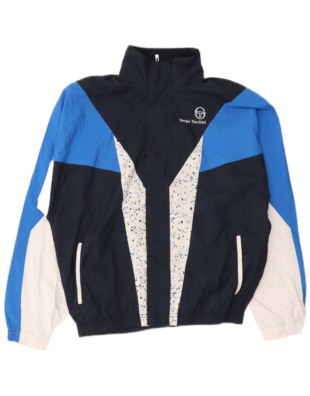 Sergio Tacchini Herre træningsdragt Top jakke Medium Navy Blue Colourblock