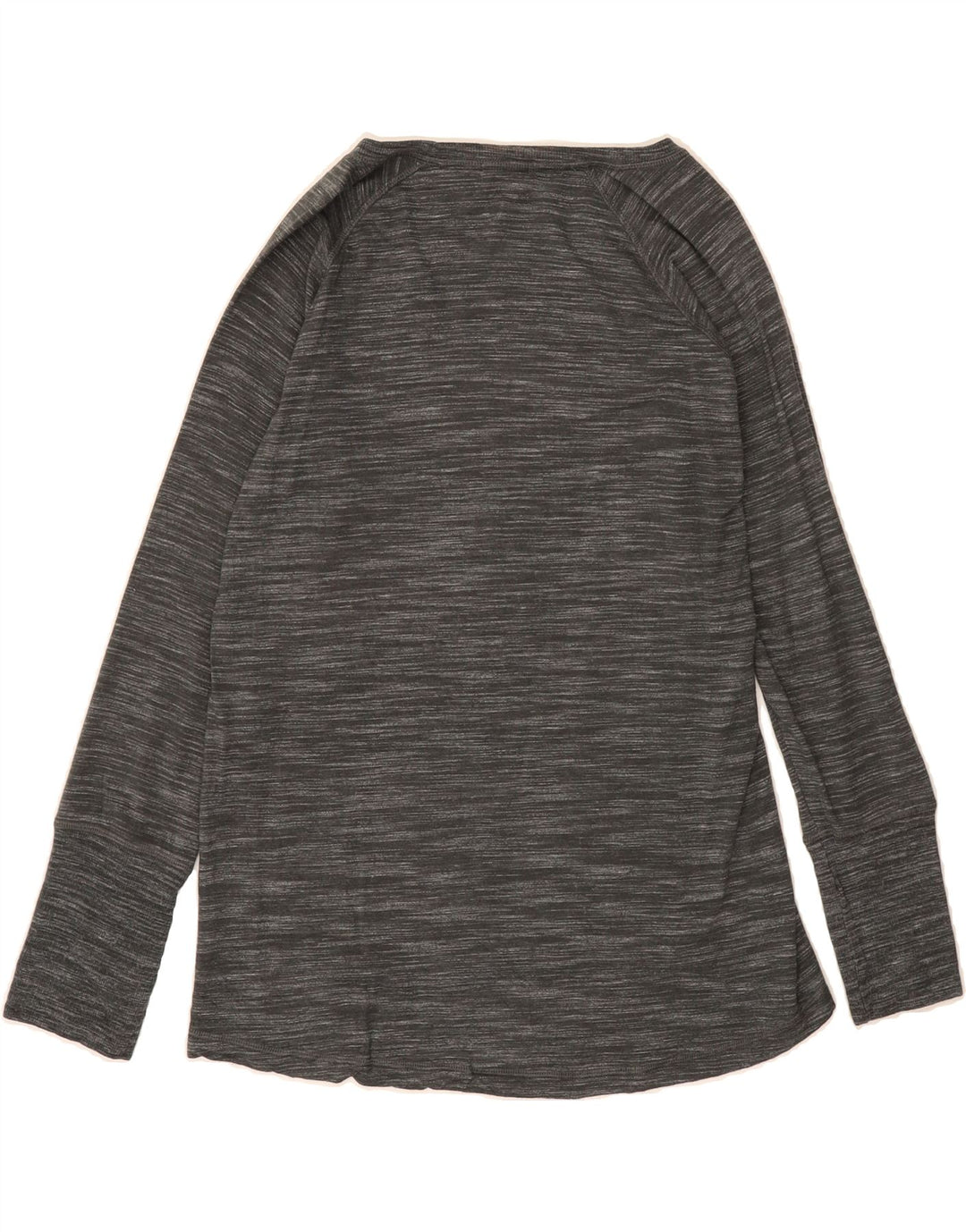 CHAMPION Womens Boat Neck Jumper Sweater UK 14 Medium Grey Flecked Rayon Vintage Champion and Second-Hand Champion from Messina Hembry 