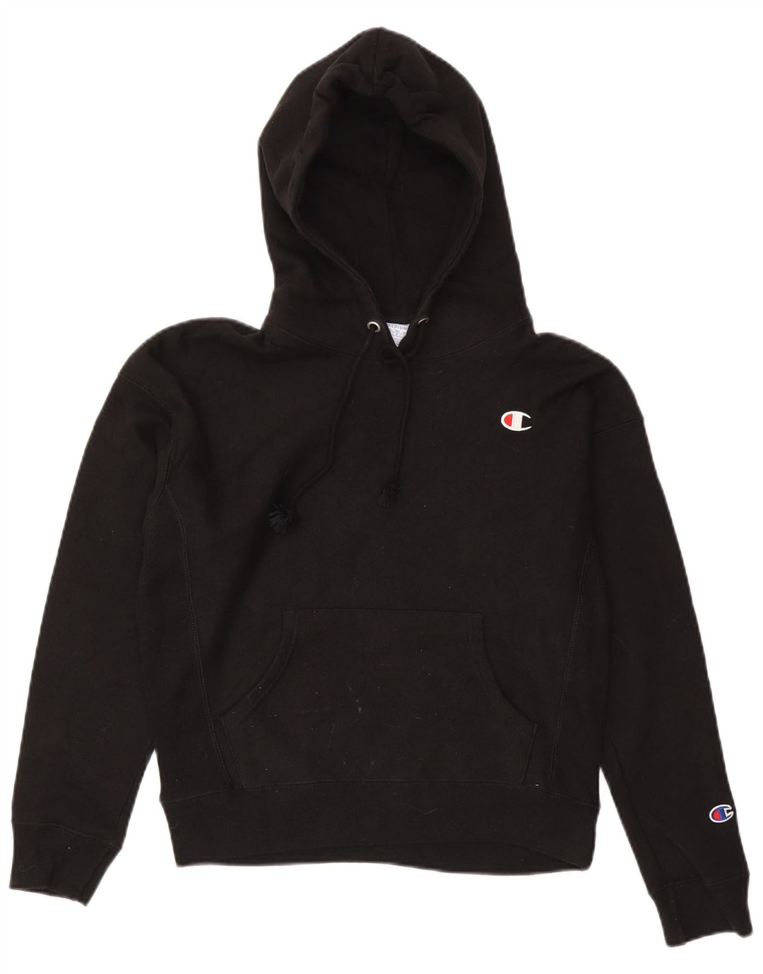 Champion Dame Hættetrøje Jumper UK 14 Medium Sort Bomuld
