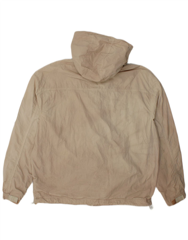 Zara Dame Hætte Oversized Regnjakke UK 14 Medium Beige