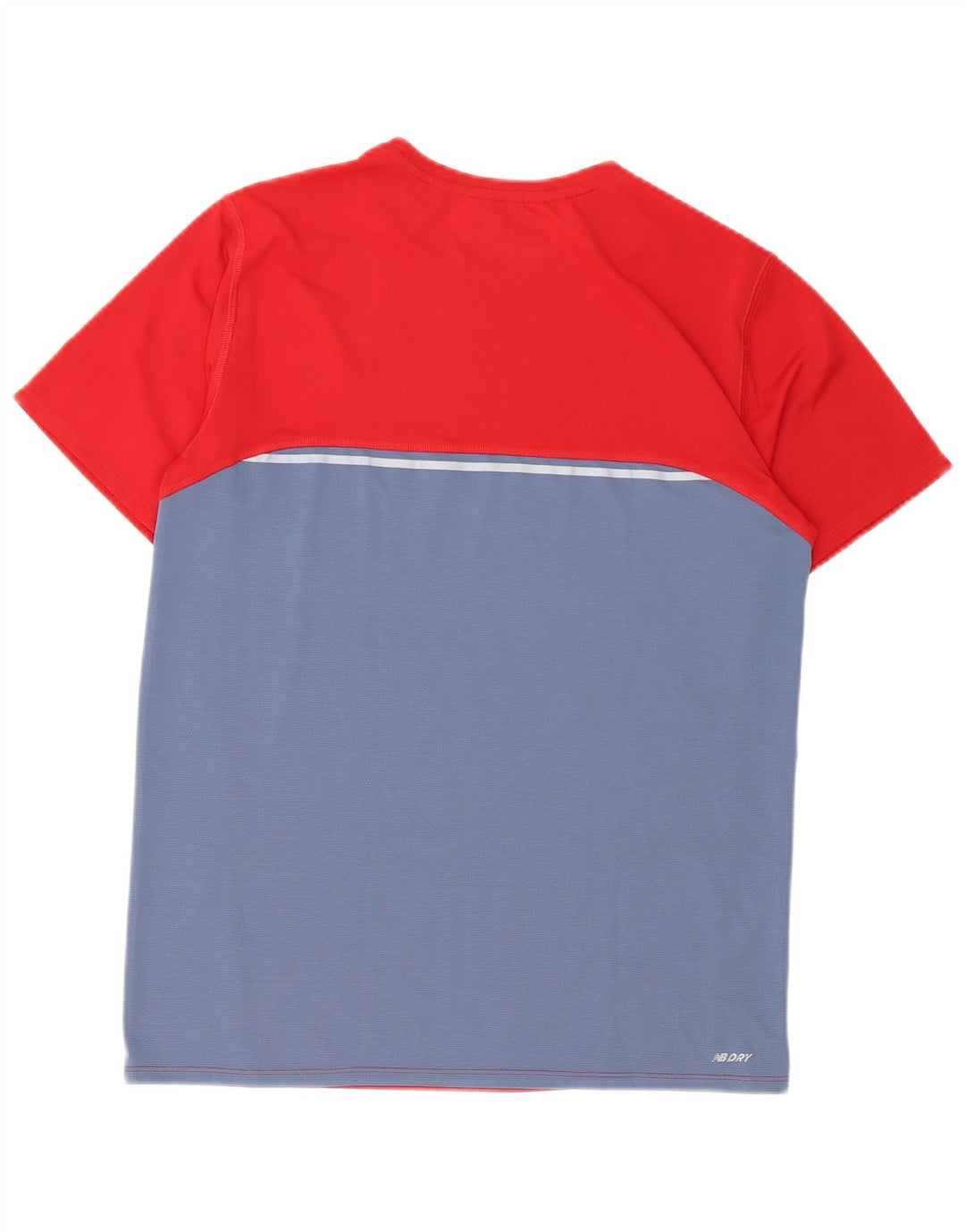 New Balance Herre T-Shirt Top Medium Rød Colourblock