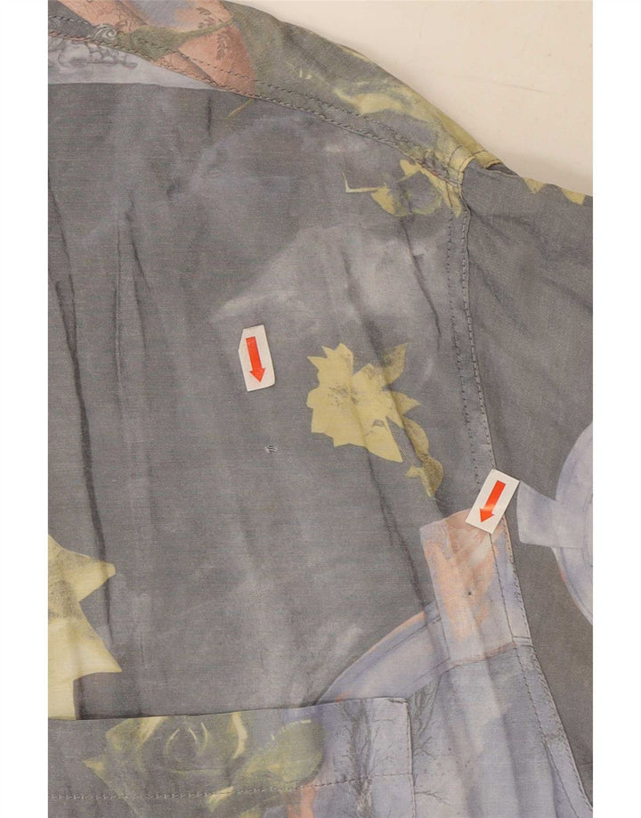 Comint Herreskjorte Medium Grey Floral