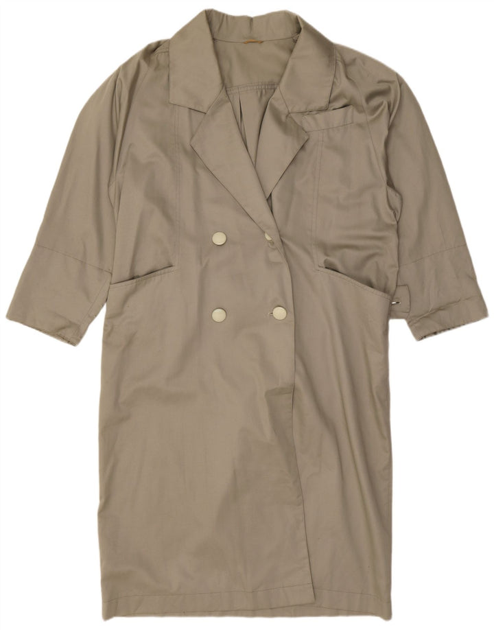 Vintage Trench Coat til kvinder UK 18 XL Grå