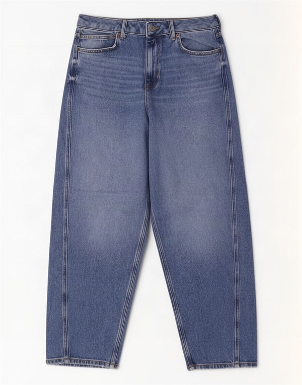 Marks & Spencer Dame Gulerod Jeans med brede ben UK 14 Large W32 L28 Blå