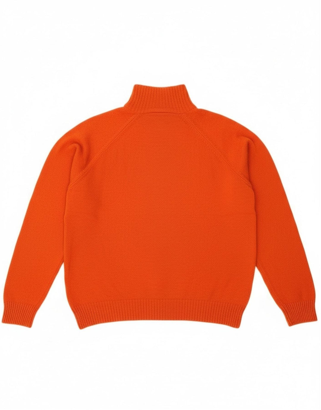 Asics Herre Zip Neck Jumper Sweater Medium Orange Uld