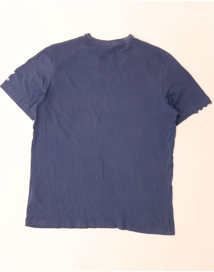 Adidas T-shirt top mellemblå bomuld til mænd
