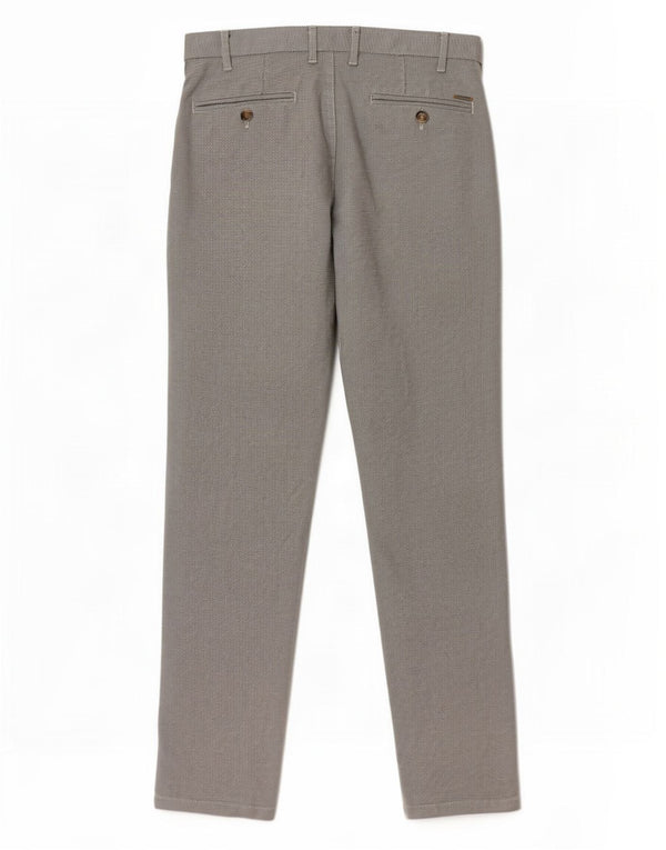 Zara Slim Suit Bukser til kvinder EU 40 Medium W31 L30 Grå Houndstooth Bomuld
