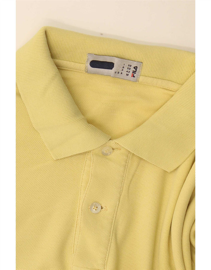 Fila Herre Polo Shirt Medium Gul