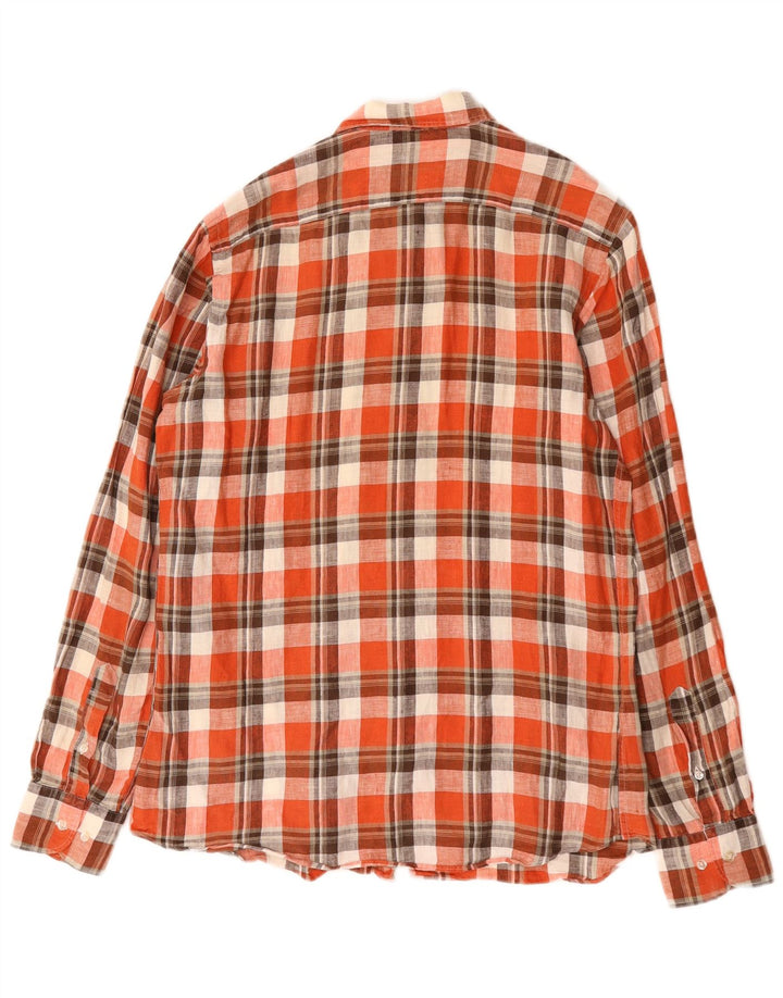 Massimo Dutti Herre Casual Fit skjorte Medium Rød Plaid