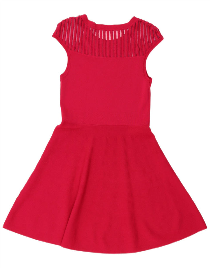 French Connection Dame A-Line Kjole UK 12 Medium Pink Viscose