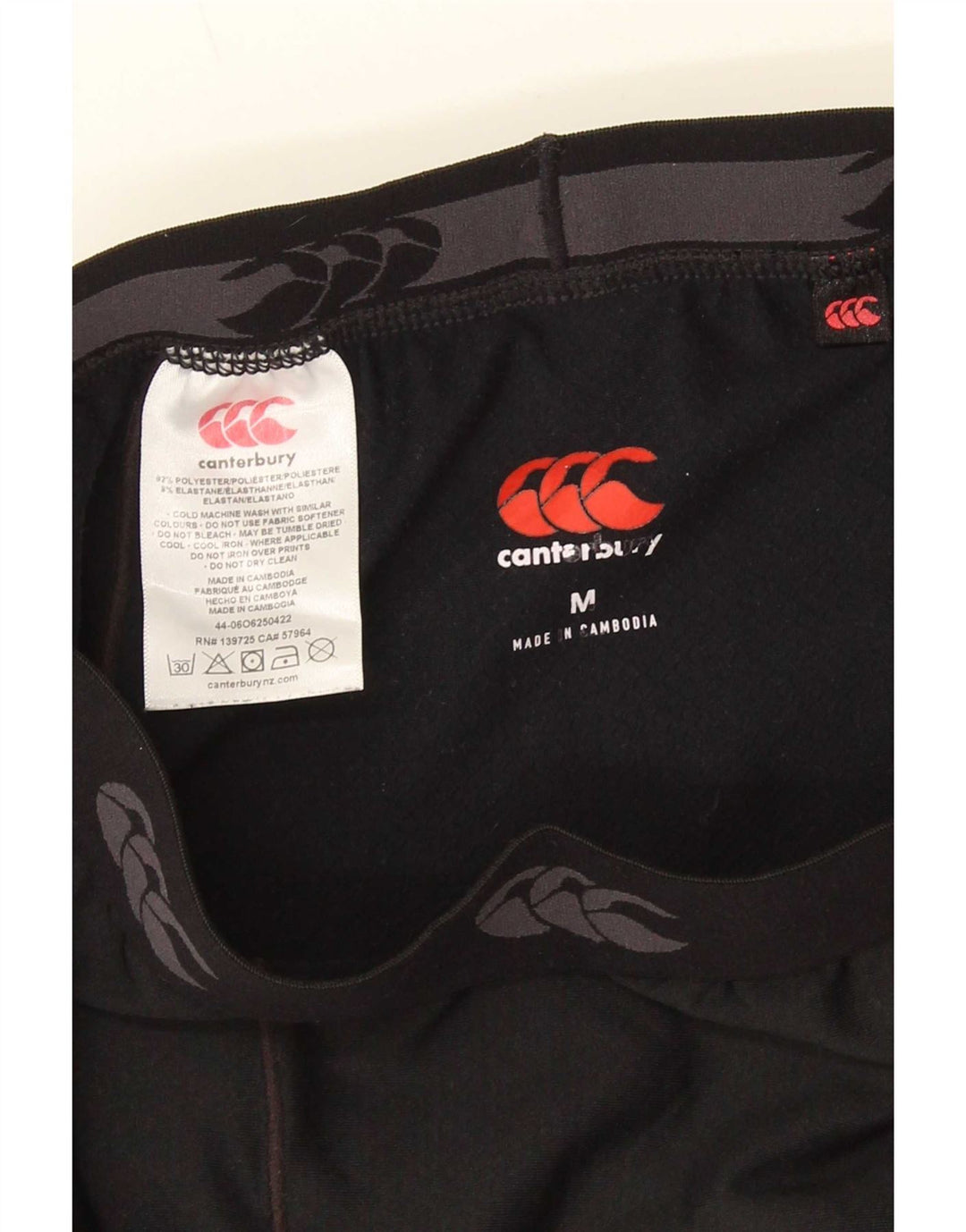 Canterbury grafiske leggings til mænd mellem sort polyester