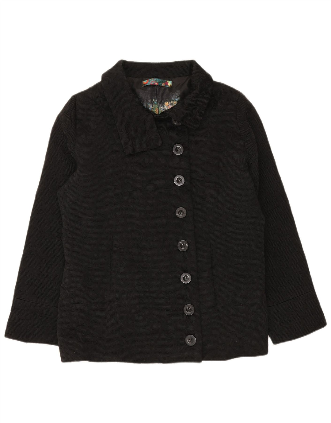 Desigual Dame Overfrakke EU 46 XL Sort