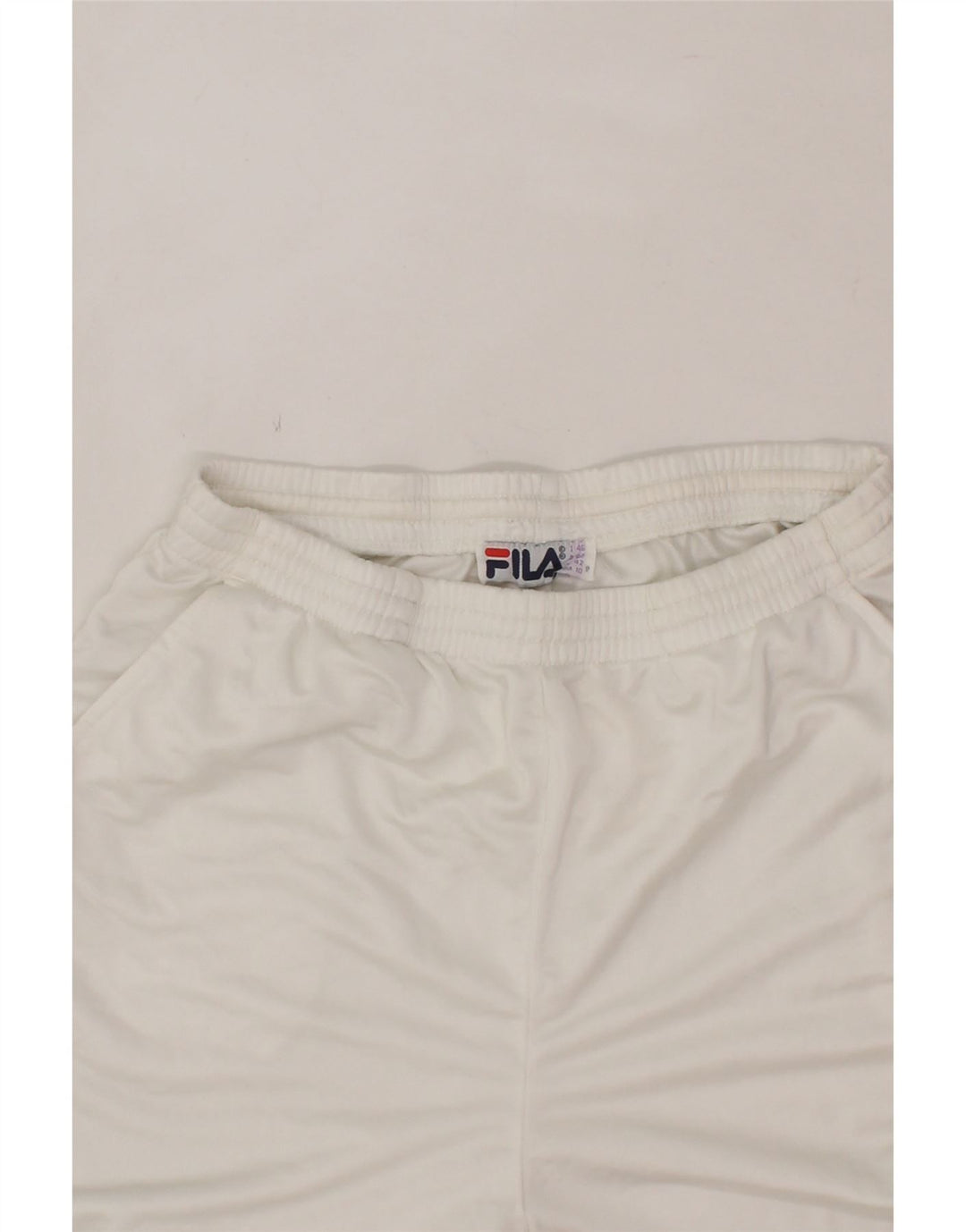 FILA Womens Tracksuit Trousers IT 46 Large  White Polyester Vintage Fila and Second-Hand Fila from Messina Hembry 
