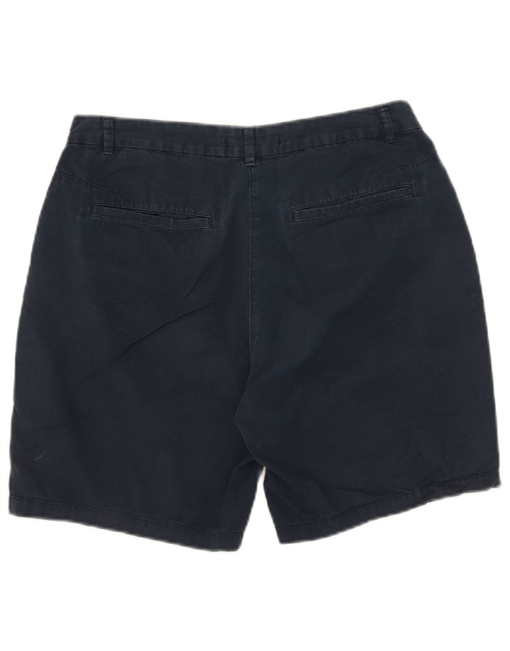 Marks & Spencer Chino Shorts til kvinder UK 12 Medium W31 Marineblå Bomuld
