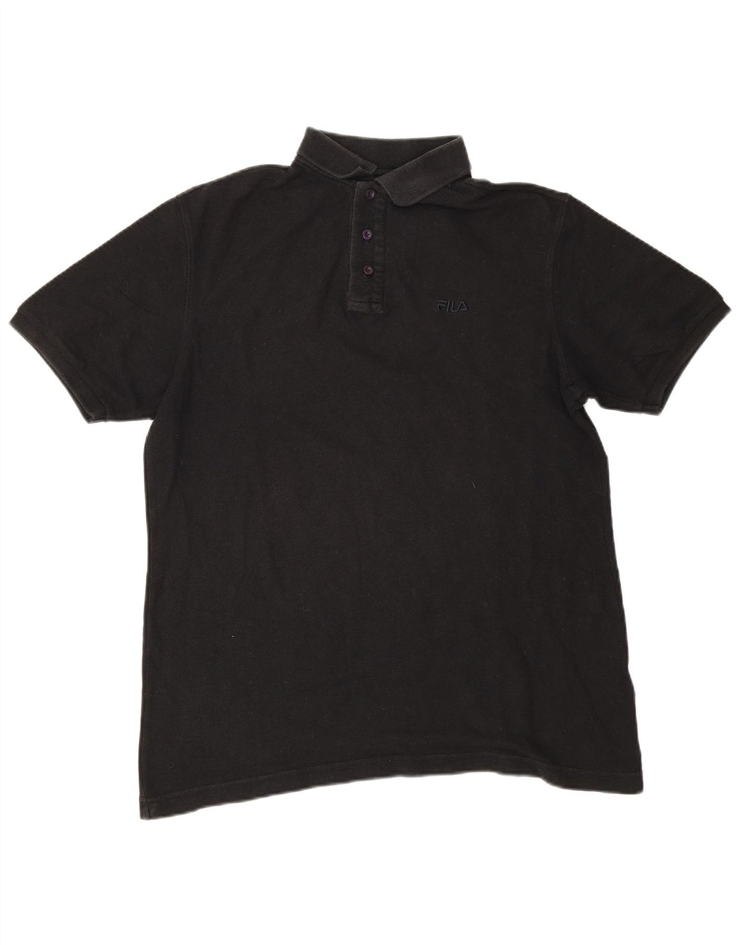 Fila Herre poloshirt Stor sort bomuld