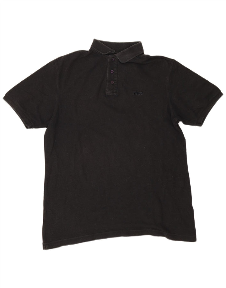 Fila Herre poloshirt Stor sort bomuld