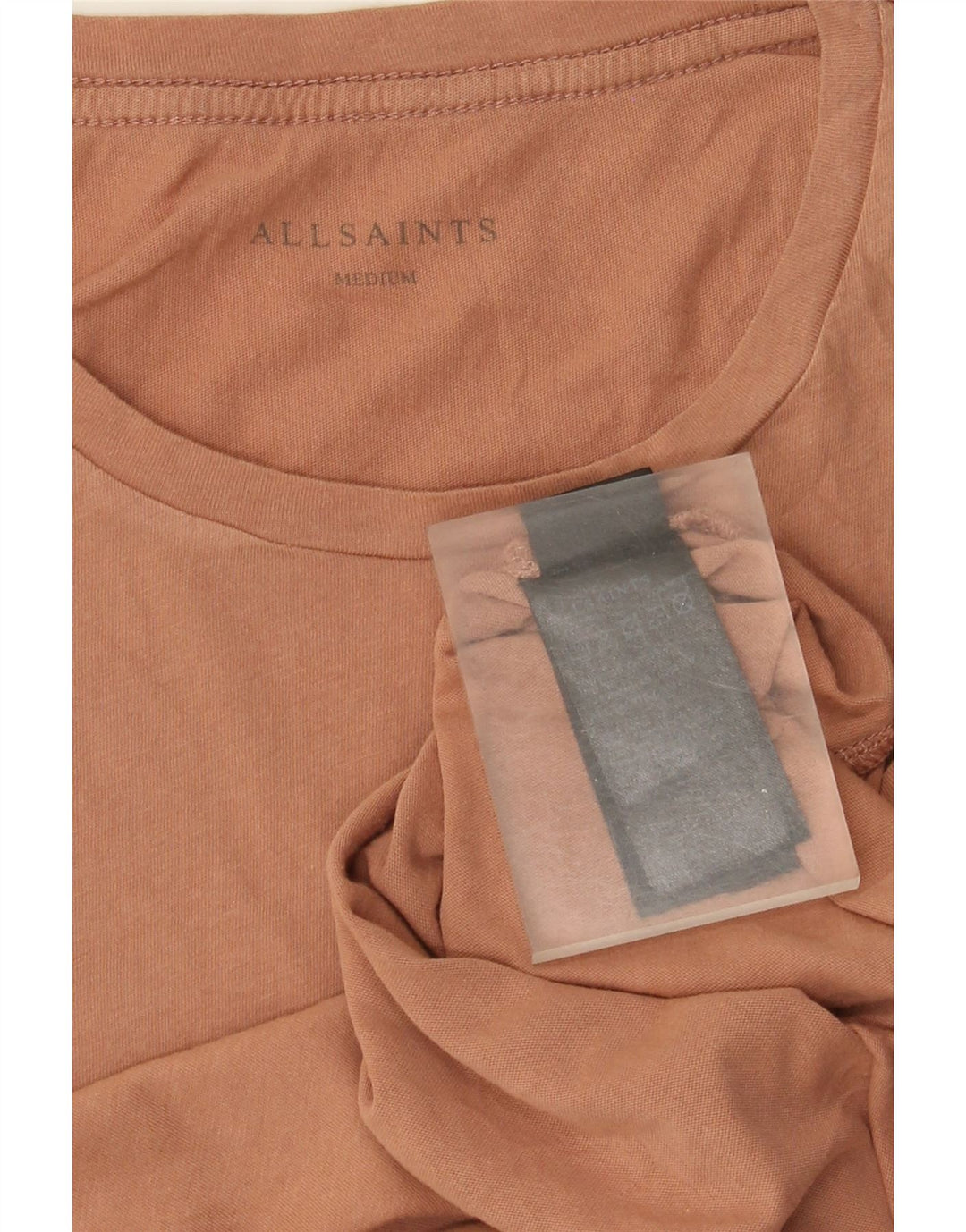 All Saints Herre T-Shirt Top Medium Brun Bomuld