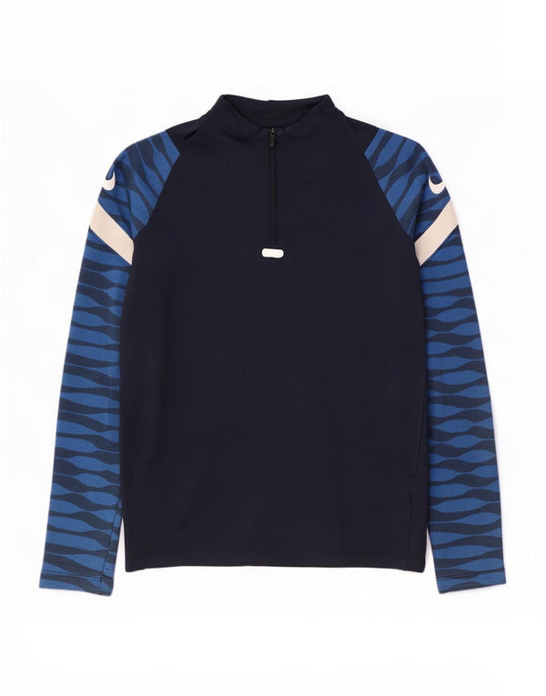 Nike Boys Dri Fit Pullover træningsdragt top 13-14 år XL marineblå