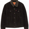 Levi's Herre Denim Sherpa Jacket UK 36 Small Black Bomuld