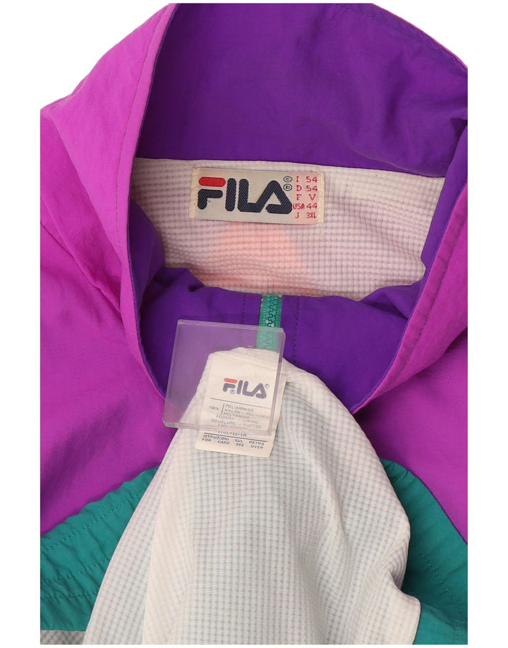 Fila Hel træningsdragt til mænd IT 54 XL Grøn Colourblock Polyamid