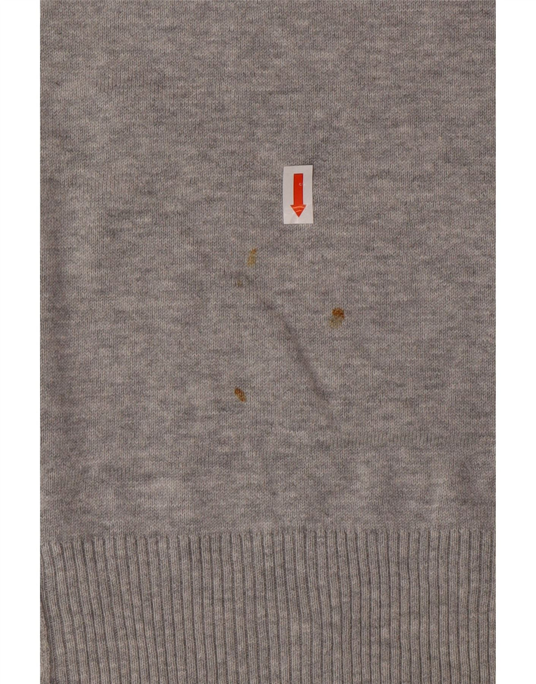 DIESEL Herre grafisk rund hals sweater stor grå bomuld