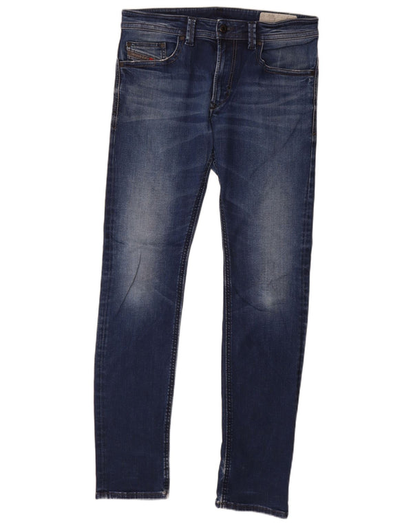 Diesel Herre Thavar Slim Skinny Jeans W32 L32 Blå Bomuld