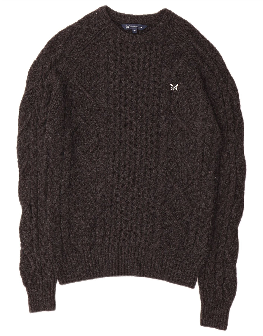 Besætningstøj Herre Boat Neck Jumper Sweater Medium Grå Viscose