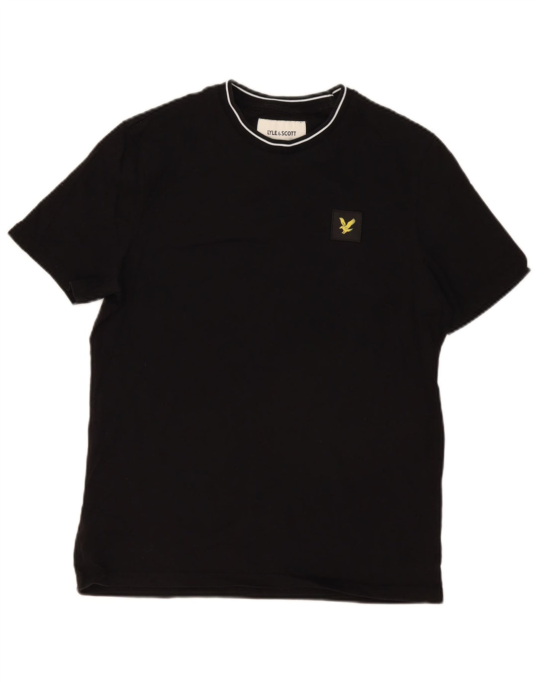 Lyle & Scott Herre Relaxed Fit T-shirt Top Lille sort bomuld