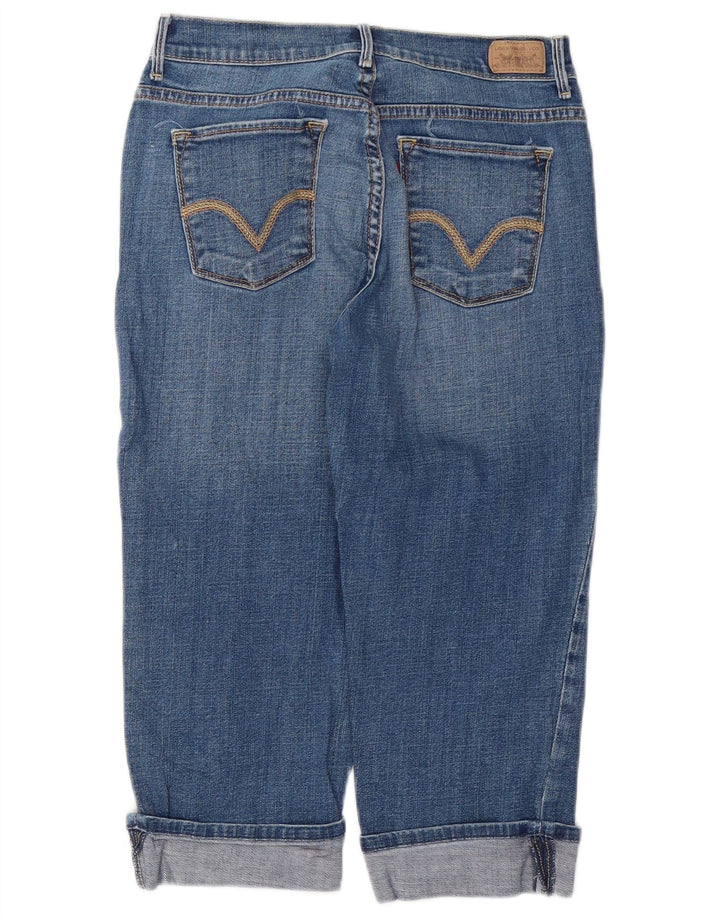 LEVI'S Dame 515 Capri Jeans US 4 Small W28 L20 Blå Bomuld