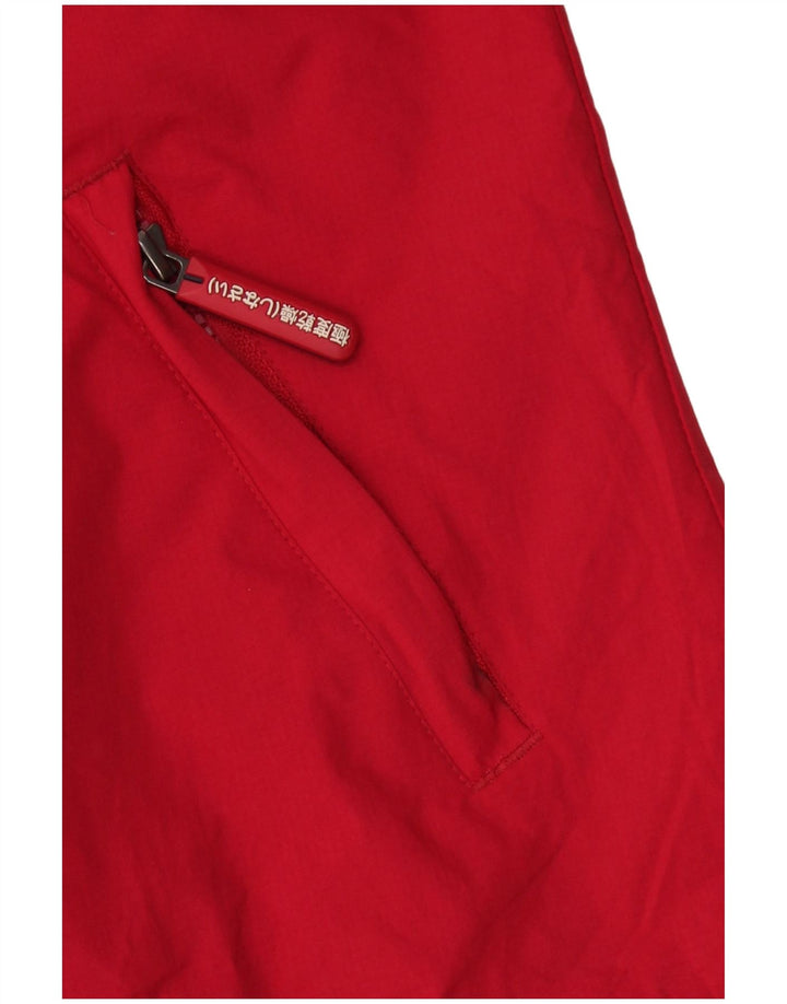 Superdry vindjakke til kvinder med hætte vindjakke UK 16 Large Red