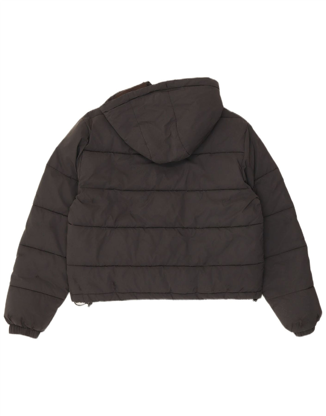 Ellesse Dame Hætte Oversized Polstret Jakke UK 8 Small Black Nylon