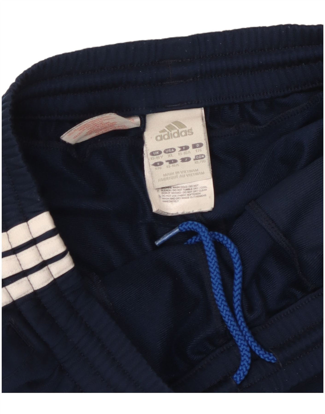 Adidas Boys Sports Shorts 15-16 år Navy Blue Colourblock Polyester