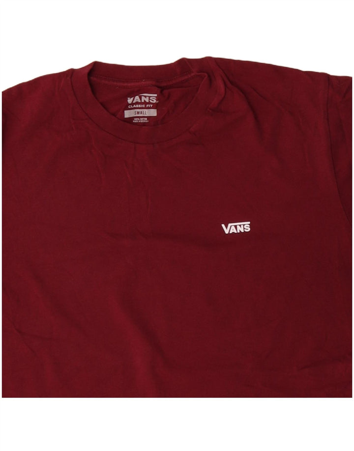VANS Herre Classic Fit T-Shirt Top Lille rødbrun bomuld