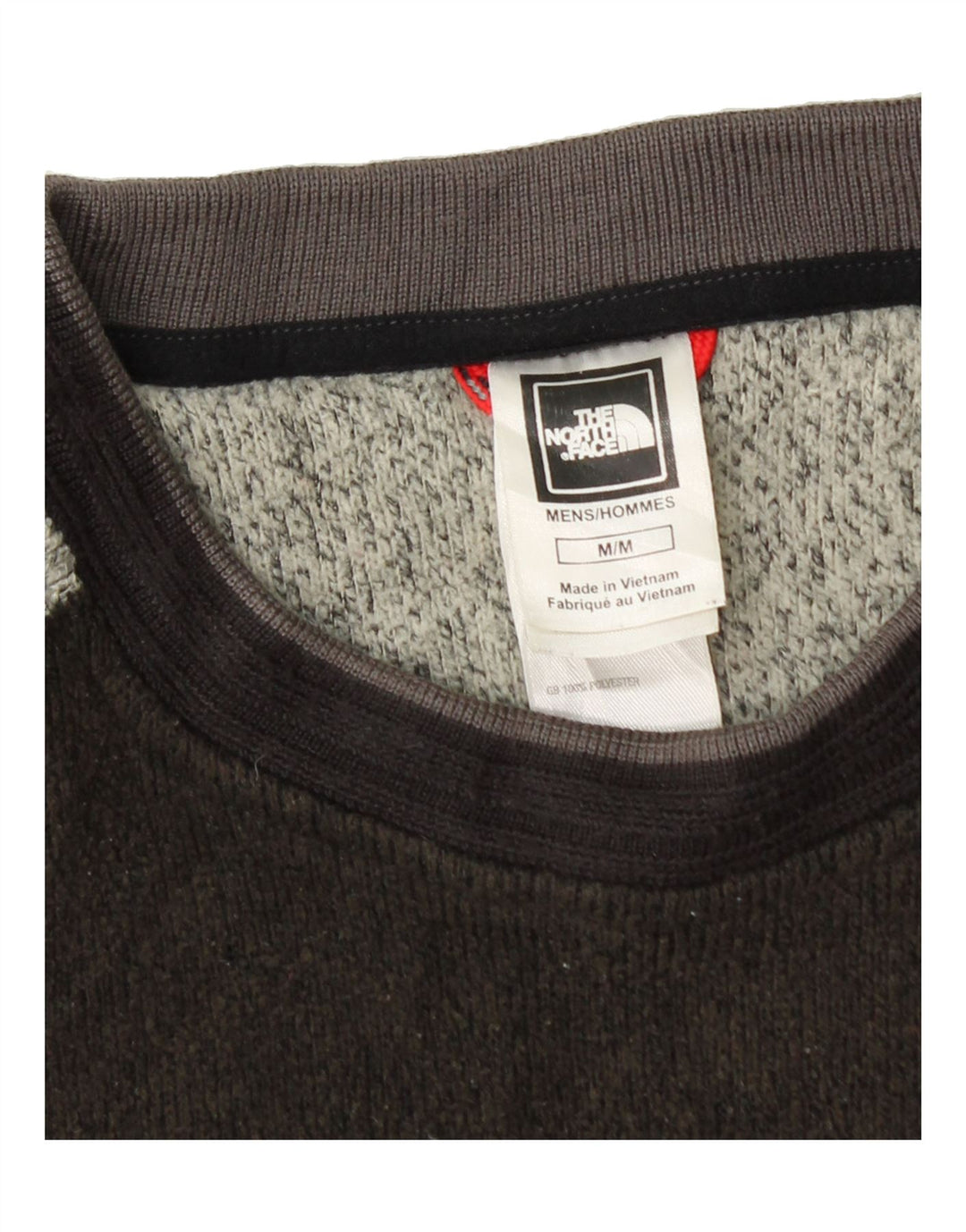 THE NORTH FACE Mens Sweatshirt Jumper Medium Grey Colourblock Polyester Vintage The North Face and Second-Hand The North Face from Messina Hembry 