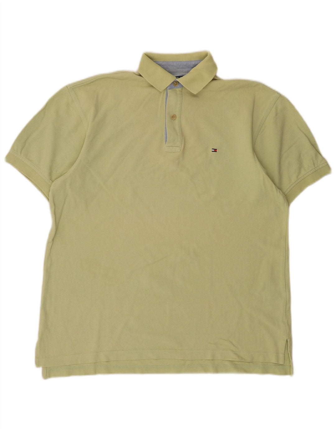 Tommy Hilfiger Herre Polo Shirt Lille Khaki Bomuld